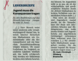 Jugend muss die Konsequenzen tragen (gedruckt) Jugend muss die Konsequenzen tragen (gedruckt)