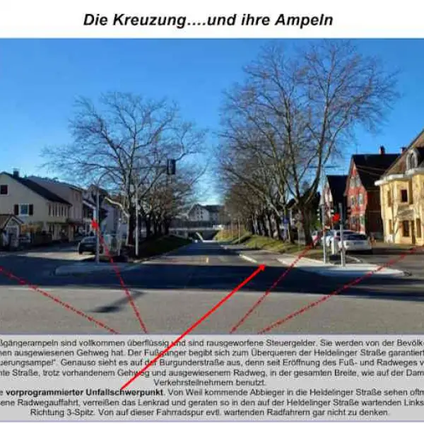 Wiedereröffnung Heldelinger Straße - Die Kreuzung und ihre Ampeln (gedruckt)
