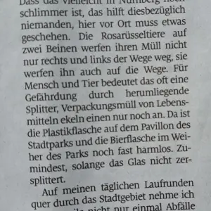 Stoppt die Rosarüsseltiere auf zwei Beinen - stoppt die Müllflut (2x gedruckt)